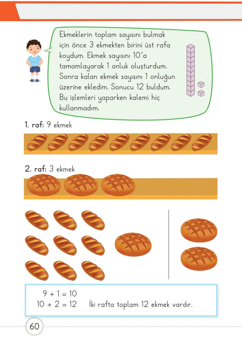 1. Sınıf Matematik Ders Kitabı Cevapları Meb Yayınları 2. Kitap Sayfa 60