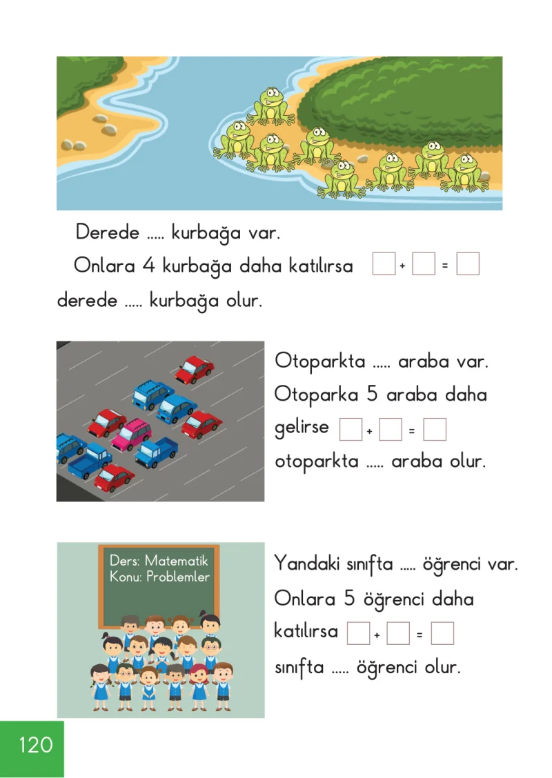 1. Sınıf Matematik Ders Kitabı Cevapları Meb Yayınları Sayfa 120