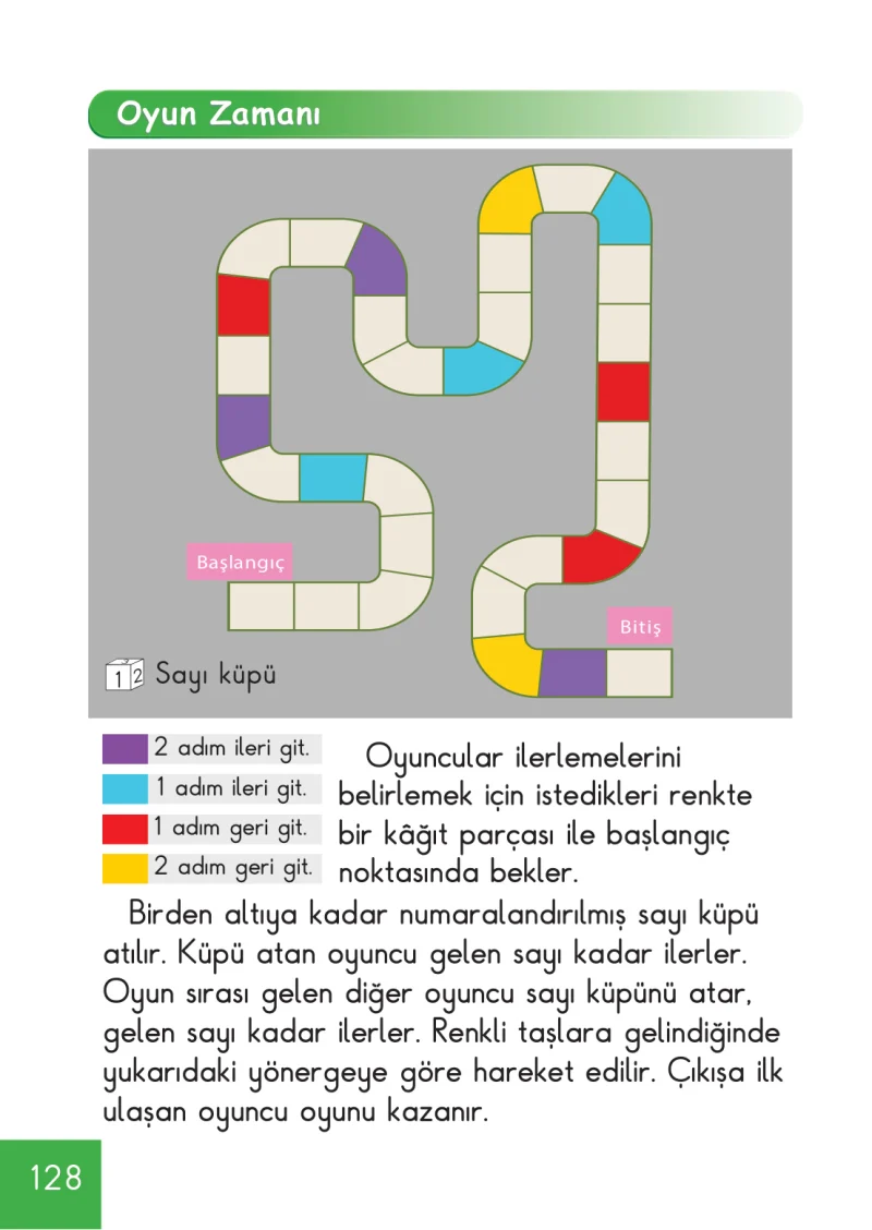 1. Sınıf Matematik Ders Kitabı Cevapları Meb Yayınları Sayfa 128