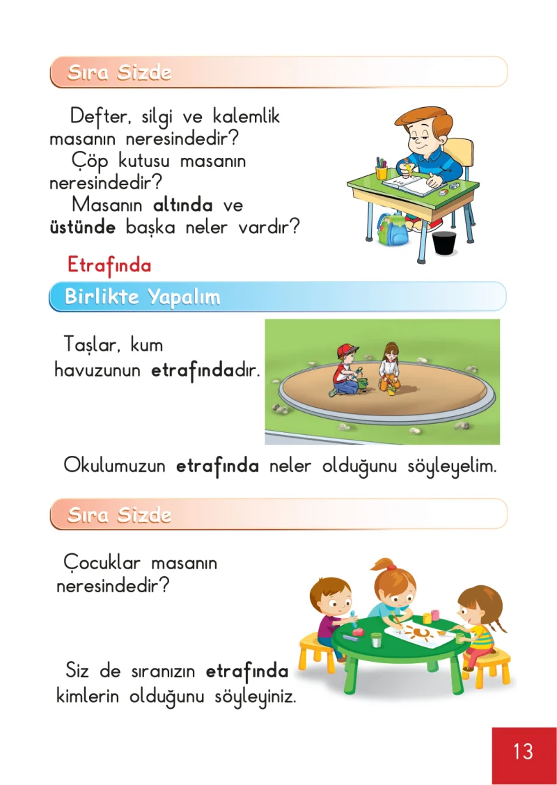 1. Sınıf Matematik Ders Kitabı Cevapları Meb Yayınları Sayfa 13