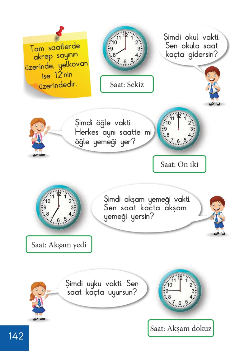 1. Sınıf Matematik Ders Kitabı Cevapları Meb Yayınları Sayfa 142