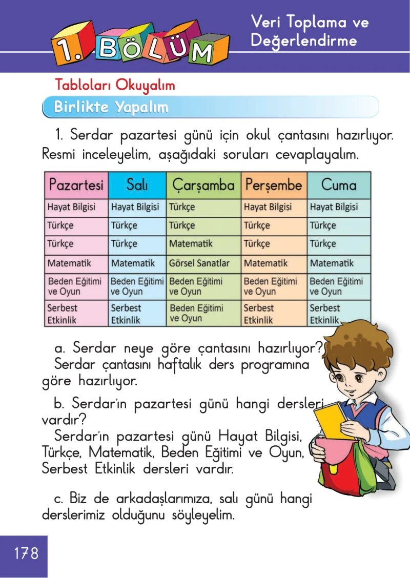 1. Sınıf Matematik Ders Kitabı Cevapları Meb Yayınları Sayfa 178
