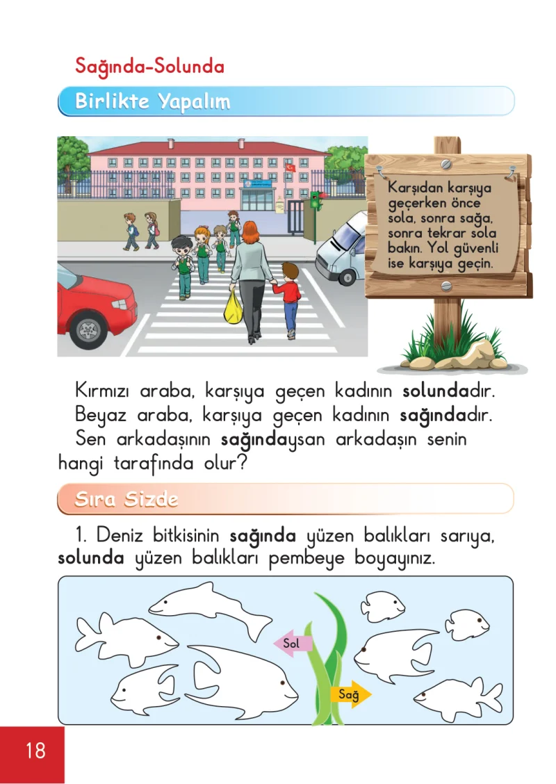 1. Sınıf Matematik Ders Kitabı Cevapları Meb Yayınları Sayfa 18