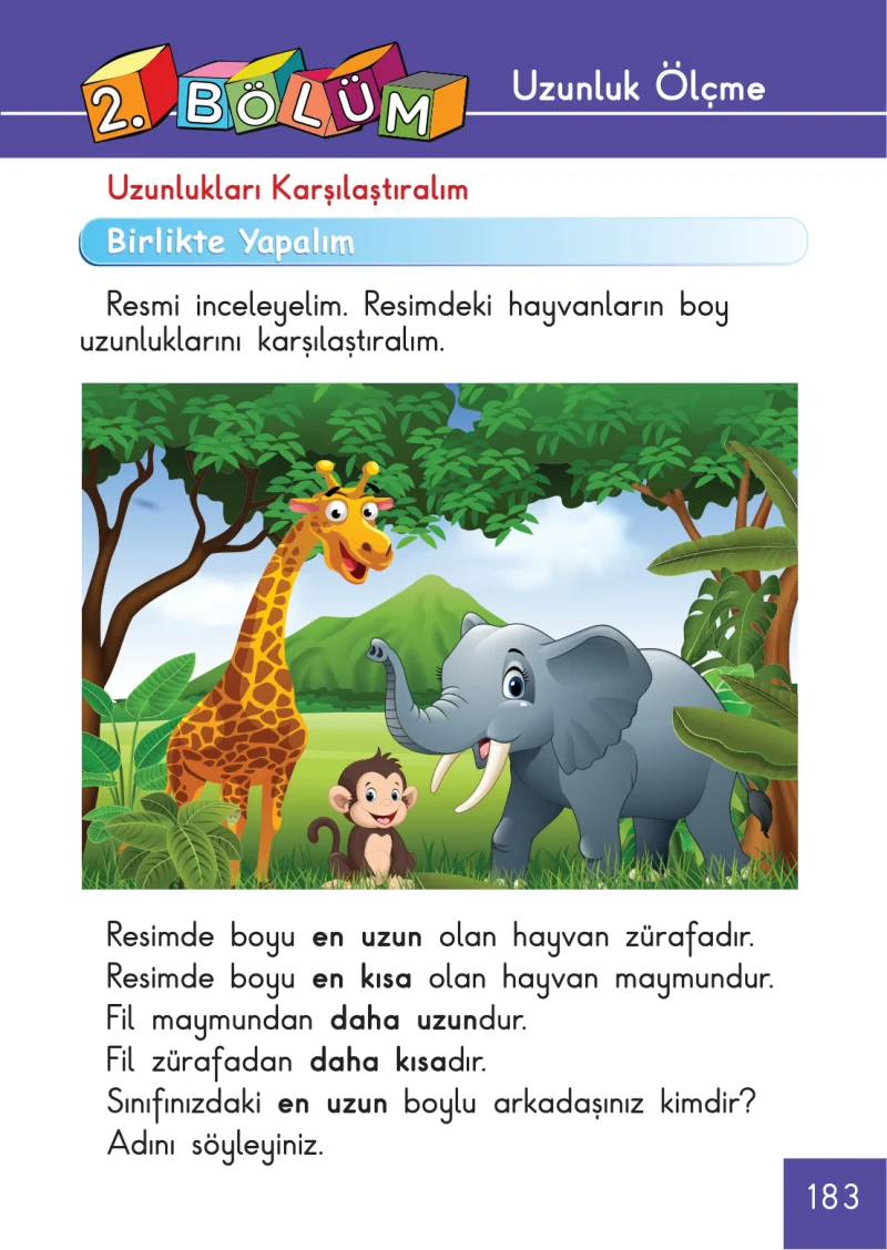 1. Sınıf Matematik Ders Kitabı Cevapları Meb Yayınları Sayfa 183