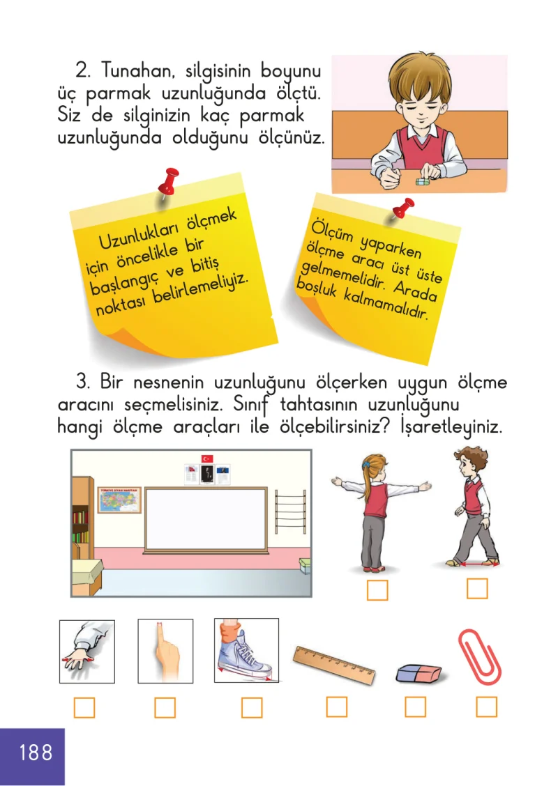 1. Sınıf Matematik Ders Kitabı Cevapları Meb Yayınları Sayfa 188