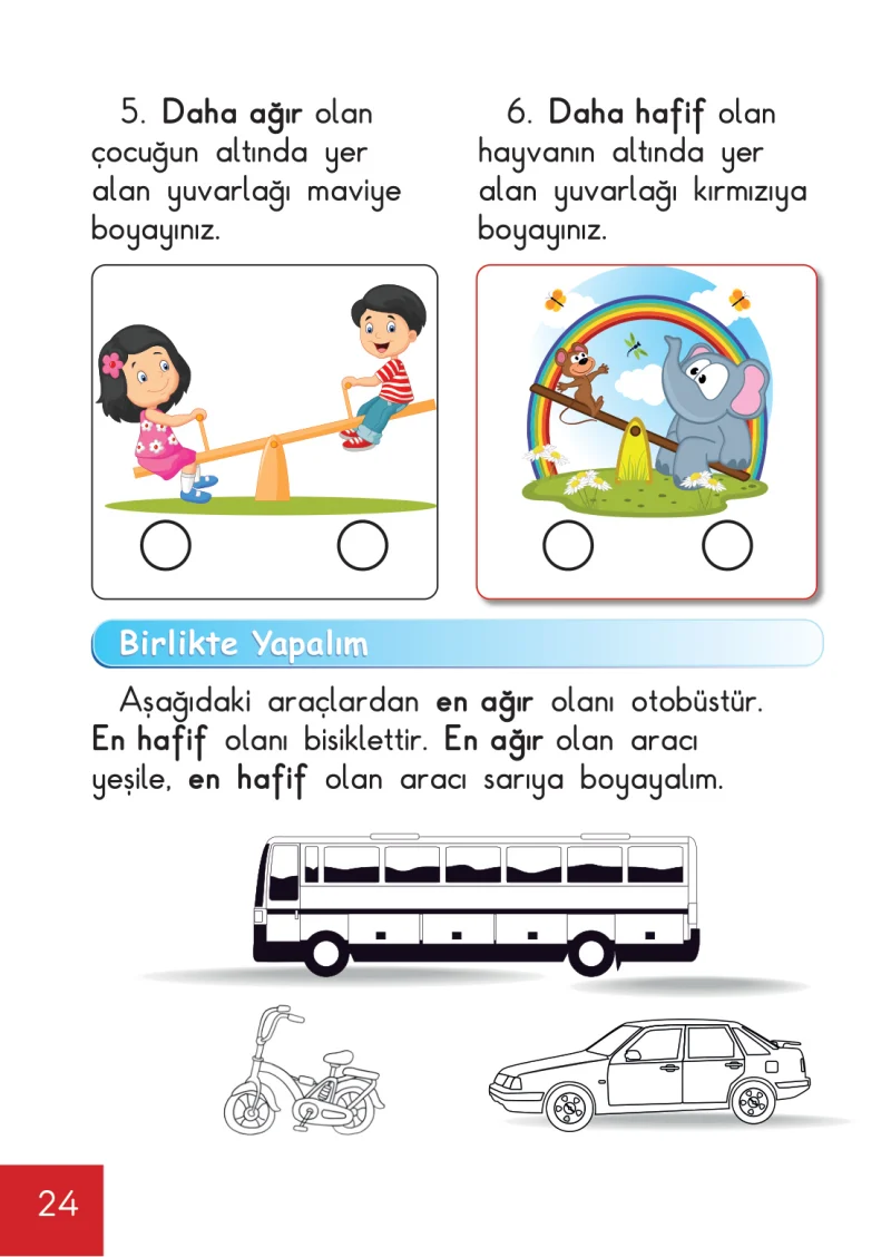 1. Sınıf Matematik Ders Kitabı Cevapları Meb Yayınları Sayfa 24