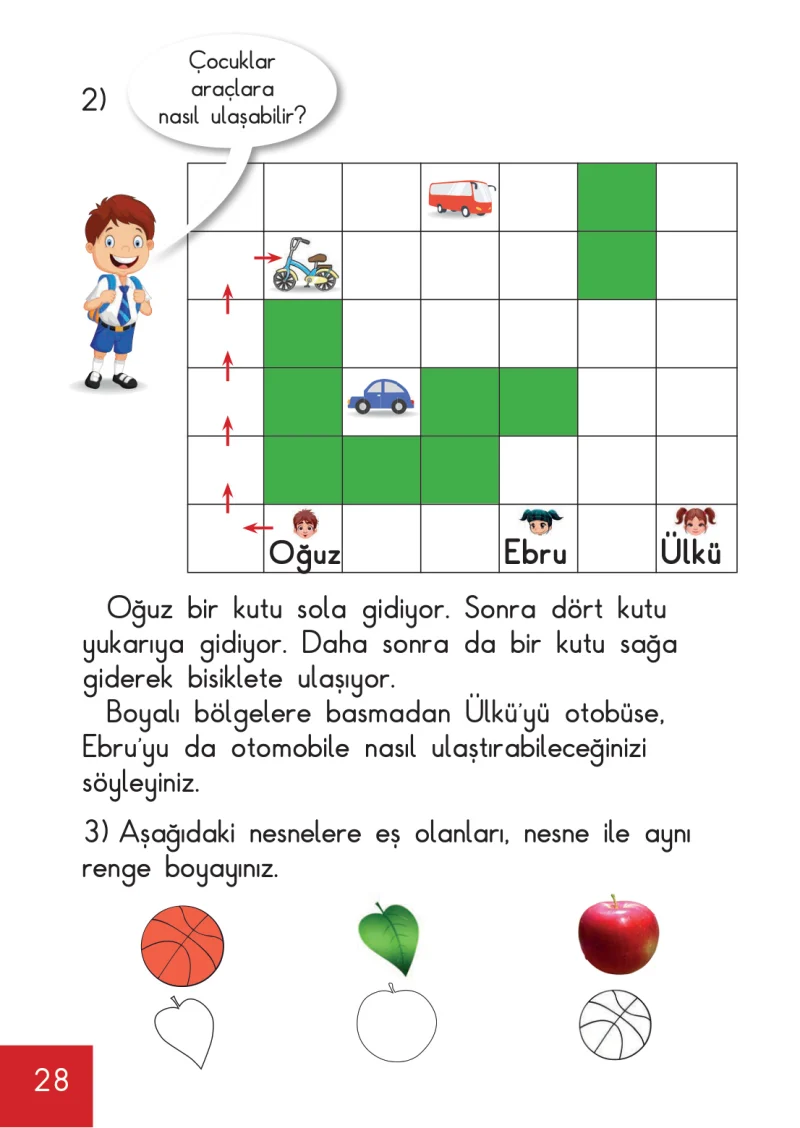 1. Sınıf Matematik Ders Kitabı Cevapları Meb Yayınları Sayfa 28