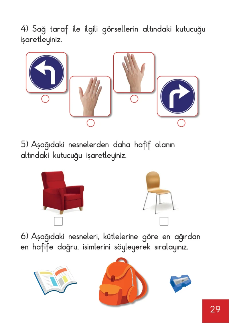 1. Sınıf Matematik Ders Kitabı Cevapları Meb Yayınları Sayfa 29