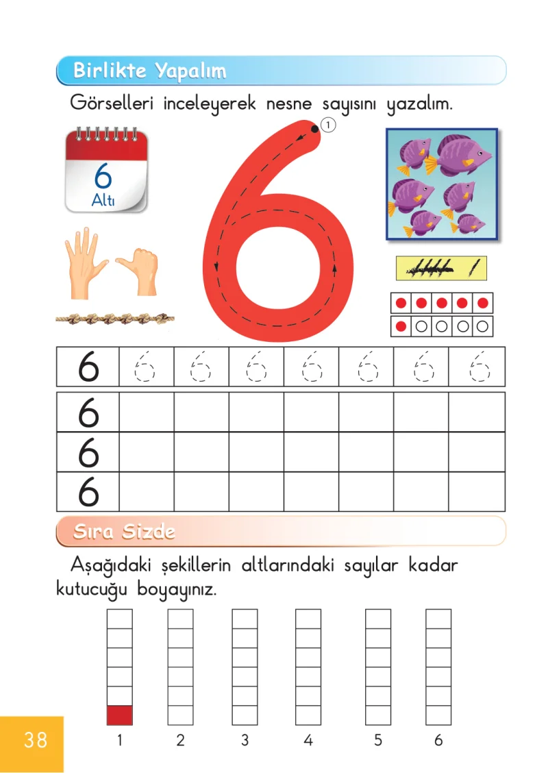 1. Sınıf Matematik Ders Kitabı Cevapları Meb Yayınları Sayfa 38