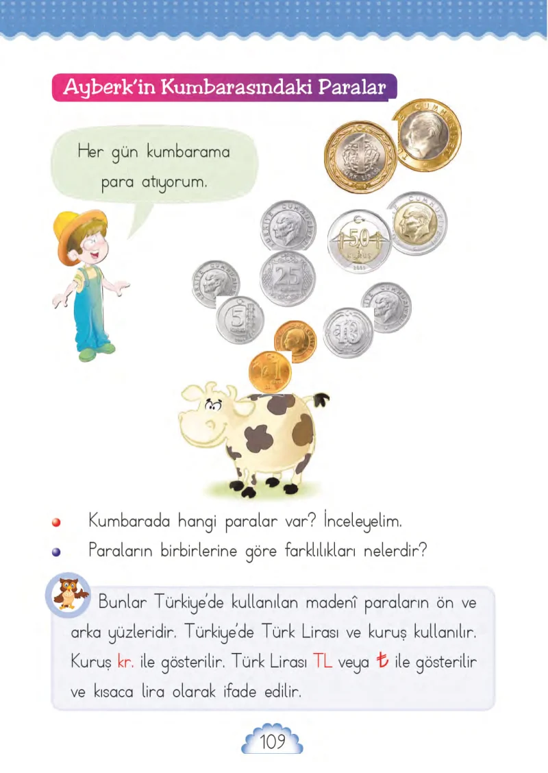 1. Sınıf Matematik Ders Kitabı Cevapları MHG Yayınları Sayfa 109