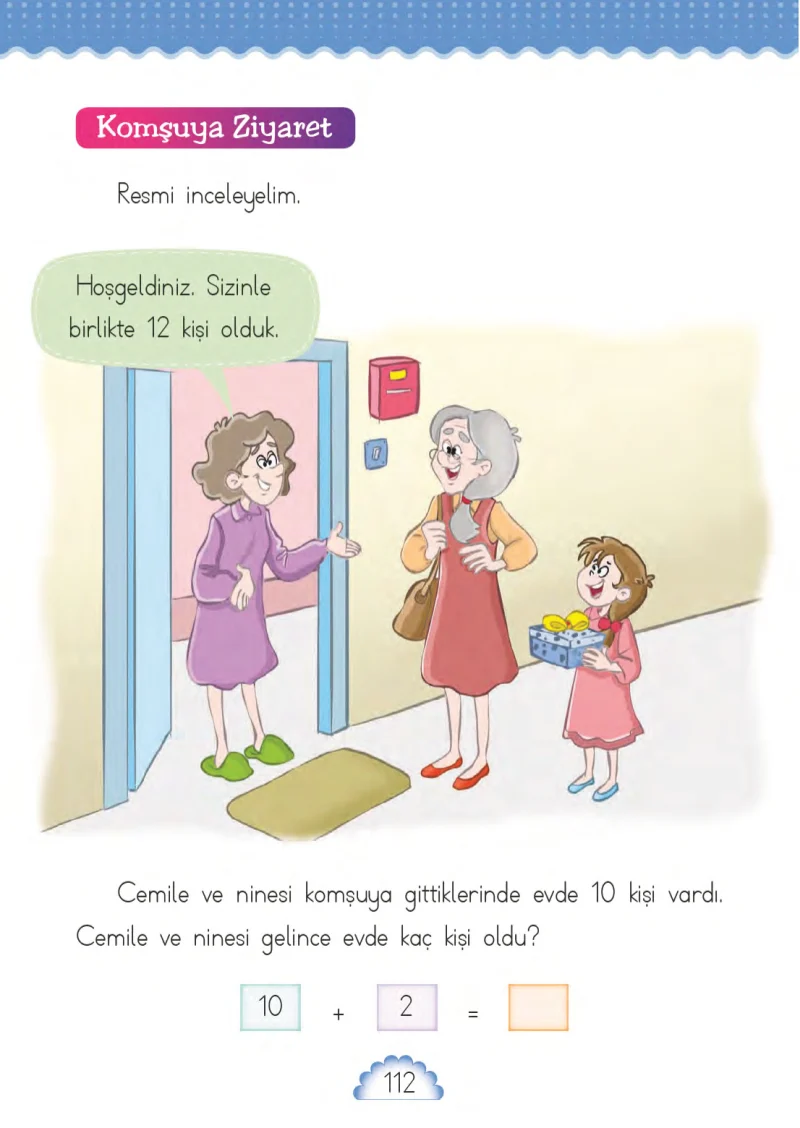 1. Sınıf Matematik Ders Kitabı Cevapları MHG Yayınları Sayfa 112