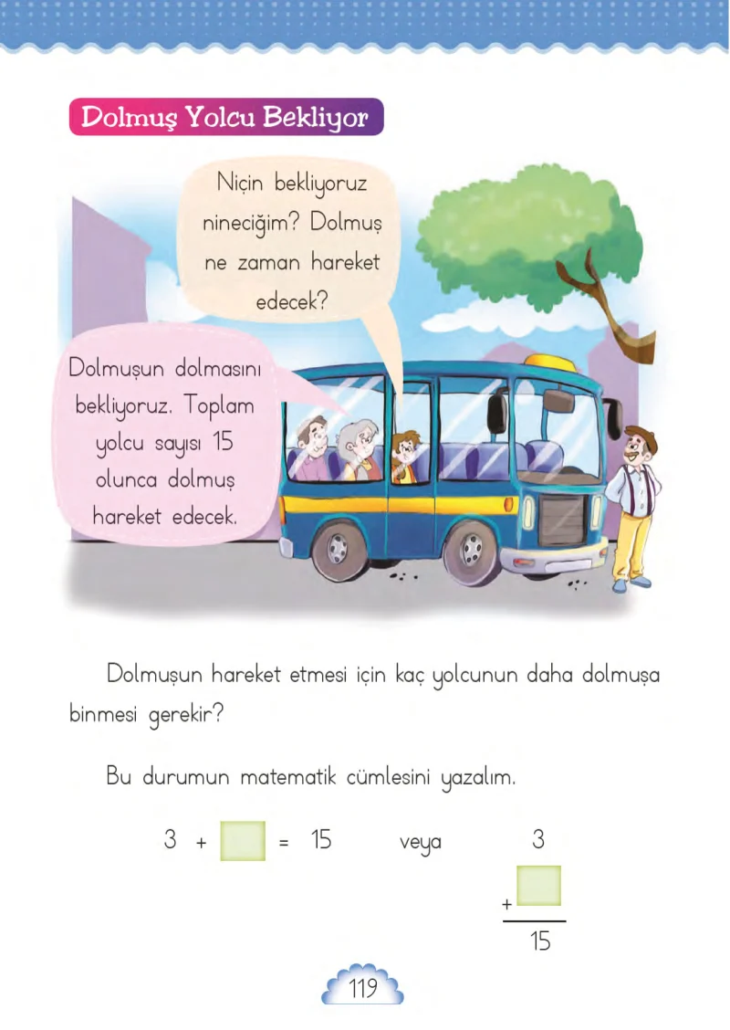 1. Sınıf Matematik Ders Kitabı Cevapları MHG Yayınları Sayfa 119