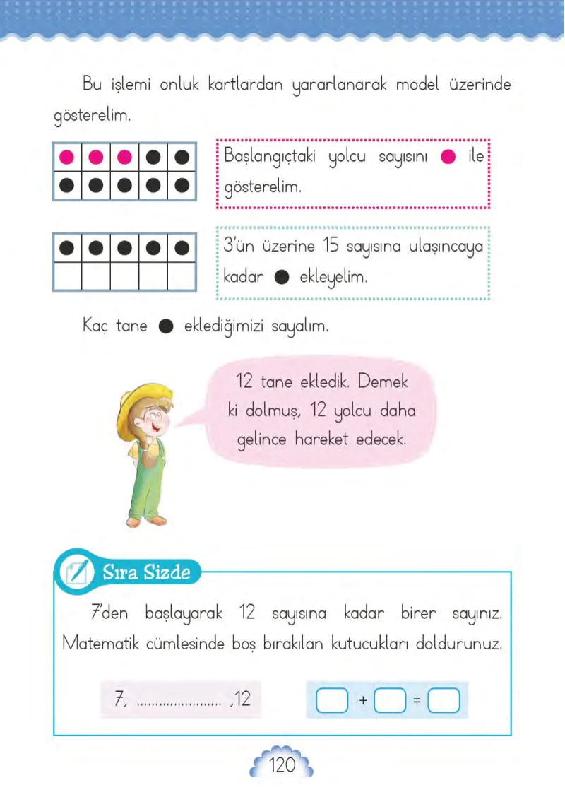 1. Sınıf Matematik Ders Kitabı Cevapları MHG Yayınları Sayfa 120