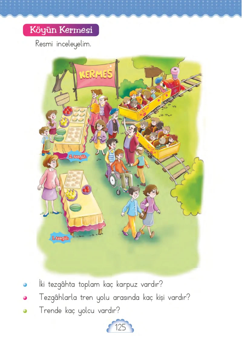 1. Sınıf Matematik Ders Kitabı Cevapları MHG Yayınları Sayfa 125