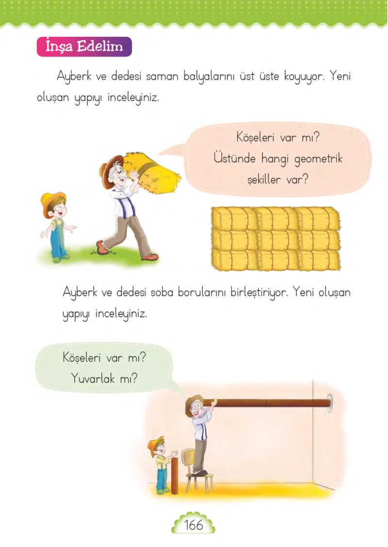 1. Sınıf Matematik Ders Kitabı Cevapları MHG Yayınları Sayfa 166