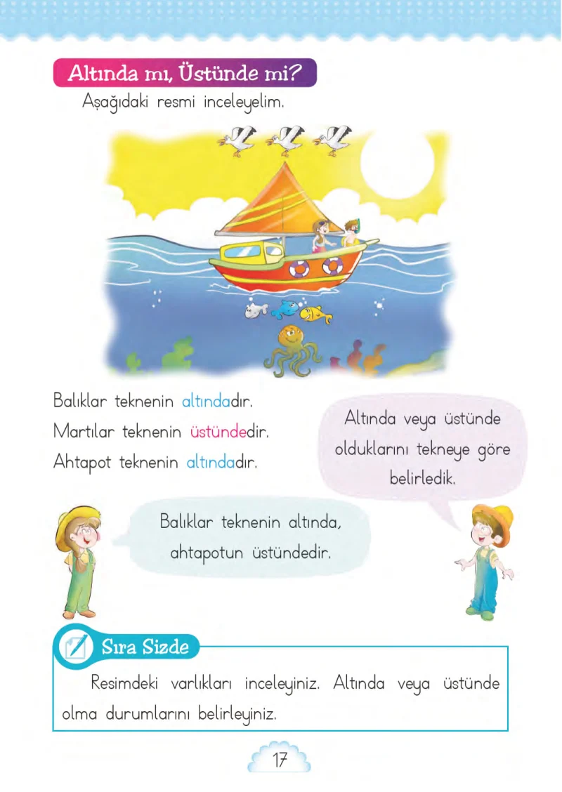 1. Sınıf Matematik Ders Kitabı Cevapları MHG Yayınları Sayfa 17