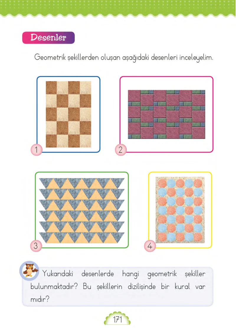 1. Sınıf Matematik Ders Kitabı Cevapları MHG Yayınları Sayfa 171