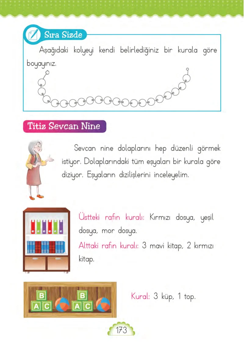 1. Sınıf Matematik Ders Kitabı Cevapları MHG Yayınları Sayfa 173