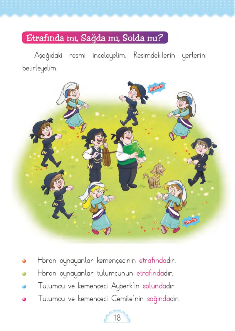 1. Sınıf Matematik Ders Kitabı Cevapları MHG Yayınları Sayfa 18