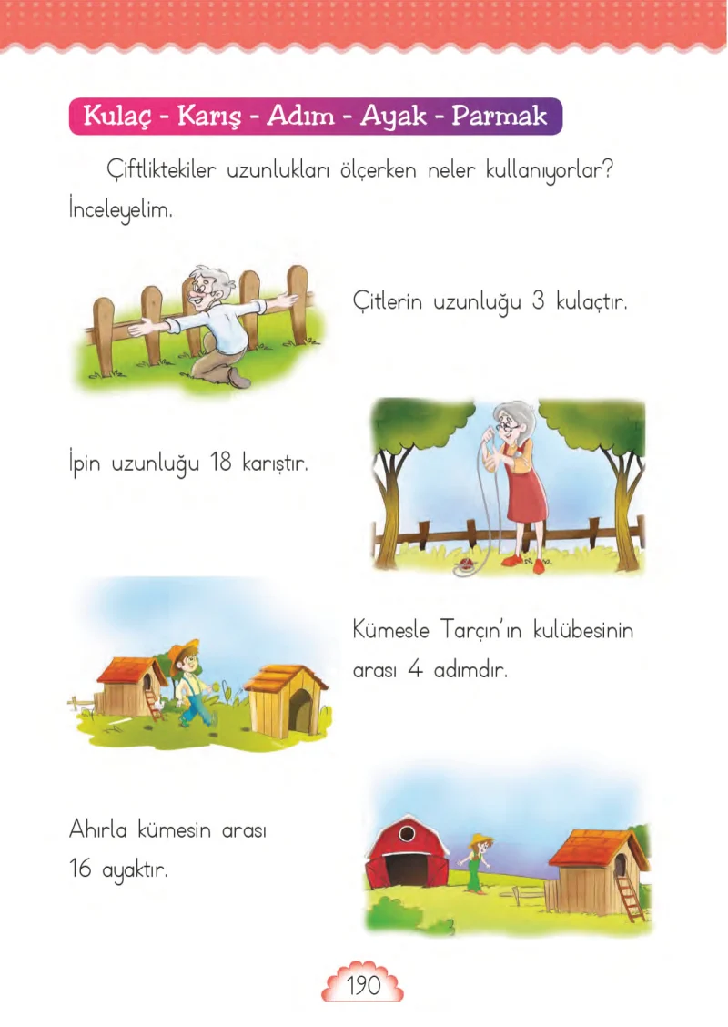 1. Sınıf Matematik Ders Kitabı Cevapları MHG Yayınları Sayfa 190