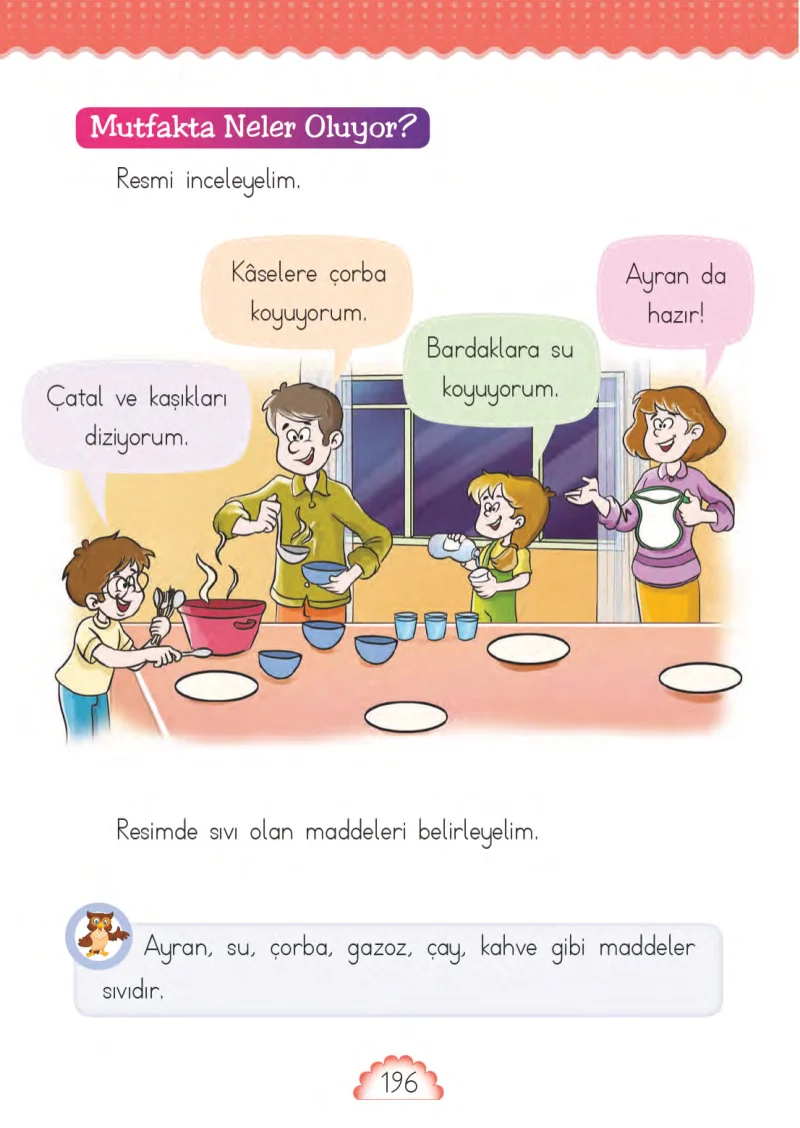 1. Sınıf Matematik Ders Kitabı Cevapları MHG Yayınları Sayfa 196