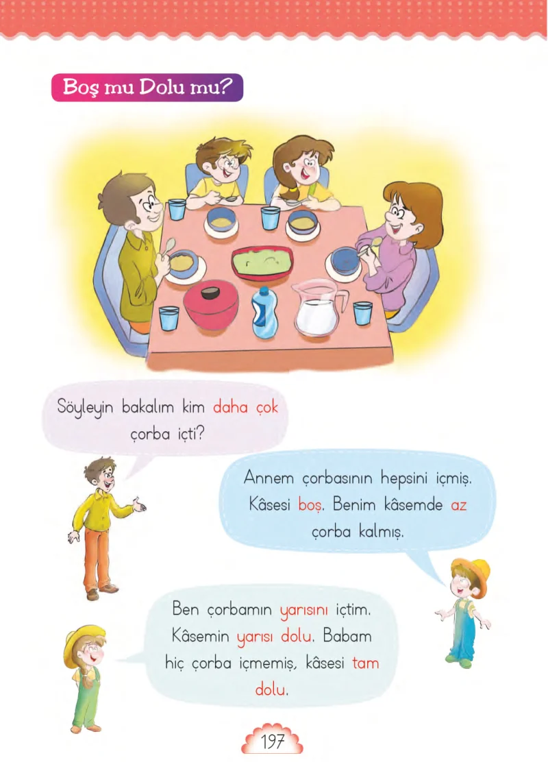 1. Sınıf Matematik Ders Kitabı Cevapları MHG Yayınları Sayfa 197