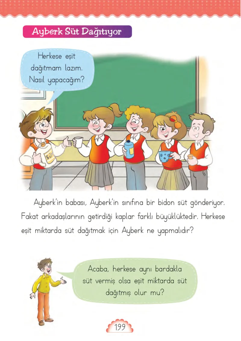 1. Sınıf Matematik Ders Kitabı Cevapları MHG Yayınları Sayfa 199