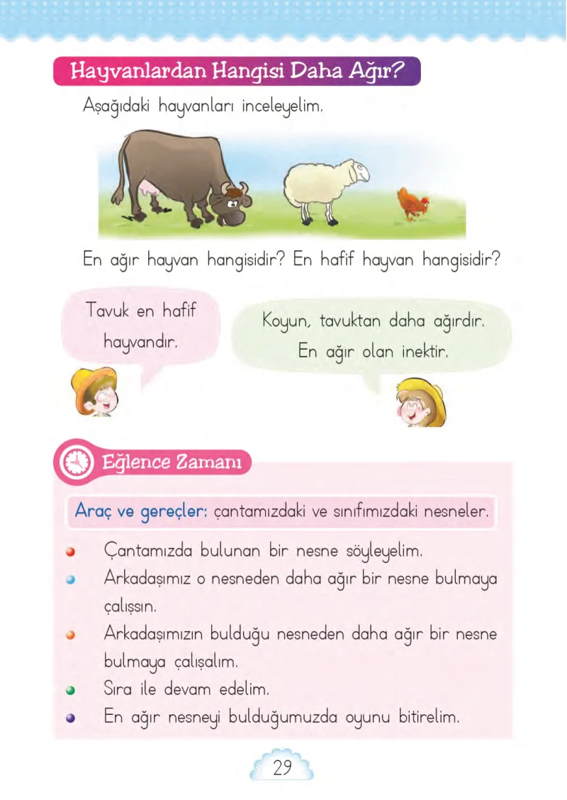 1. Sınıf Matematik Ders Kitabı Cevapları MHG Yayınları Sayfa 29