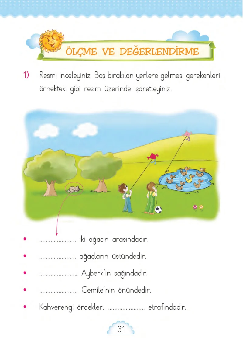 1. Sınıf Matematik Ders Kitabı Cevapları MHG Yayınları Sayfa 31