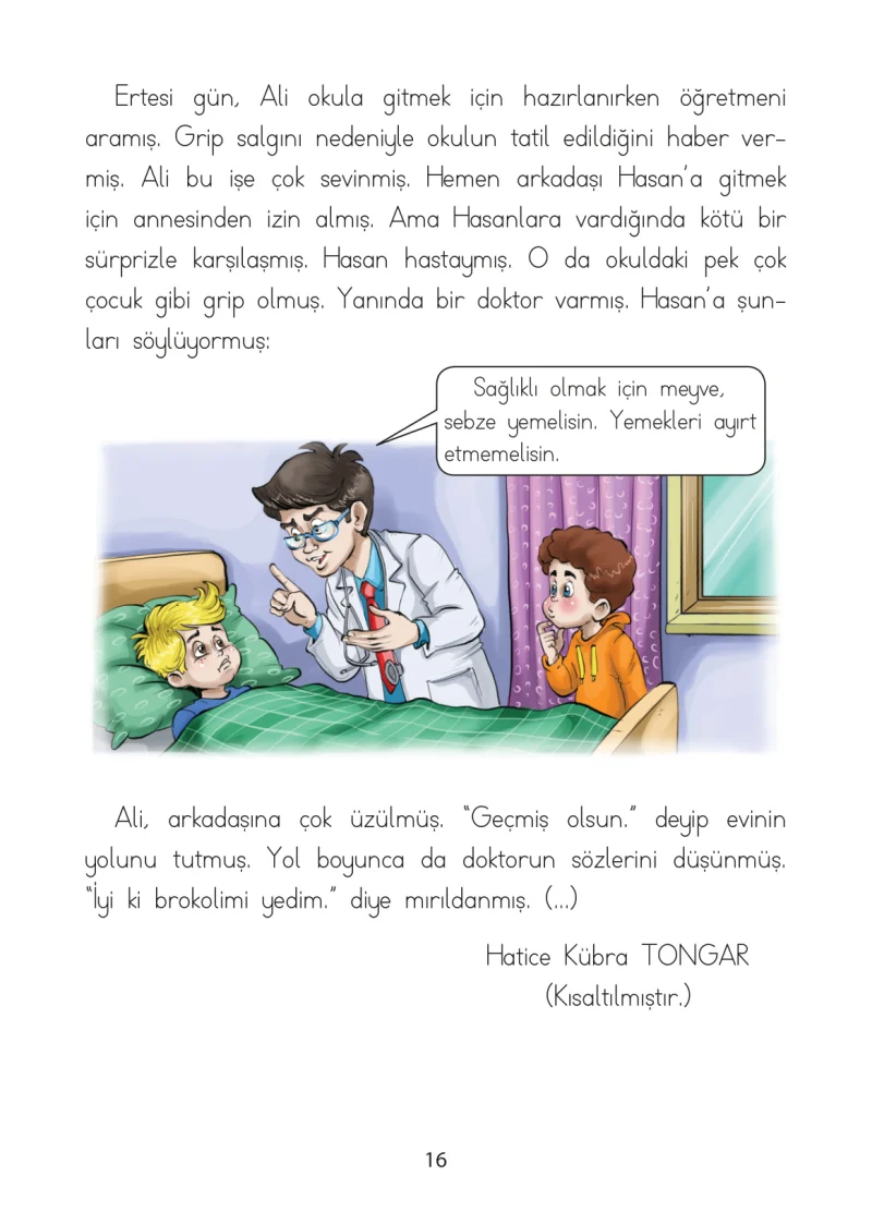 1. Sınıf Türkçe Ders Kitabı Cevapları Ada Matbaacılık Yayıncılık Sayfa 16