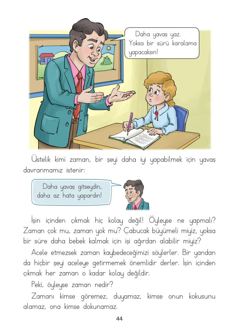 1. Sınıf Türkçe Ders Kitabı Cevapları Ada Matbaacılık Yayıncılık Sayfa 44