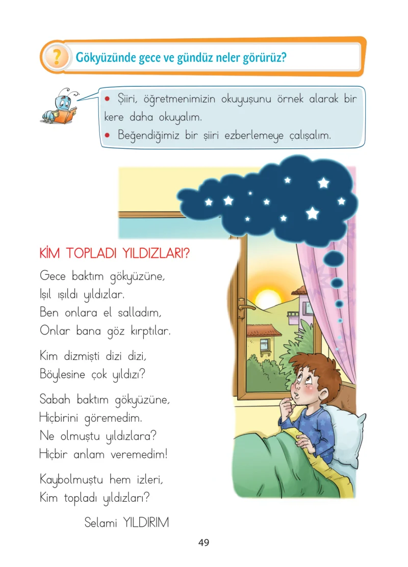 1. Sınıf Türkçe Ders Kitabı Cevapları Ada Matbaacılık Yayıncılık Sayfa 49