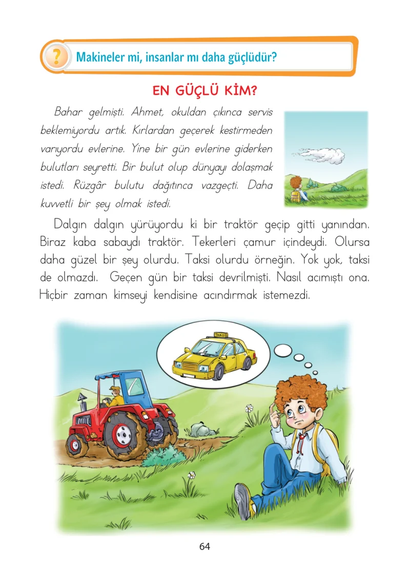1. Sınıf Türkçe Ders Kitabı Cevapları Ada Matbaacılık Yayıncılık Sayfa 64