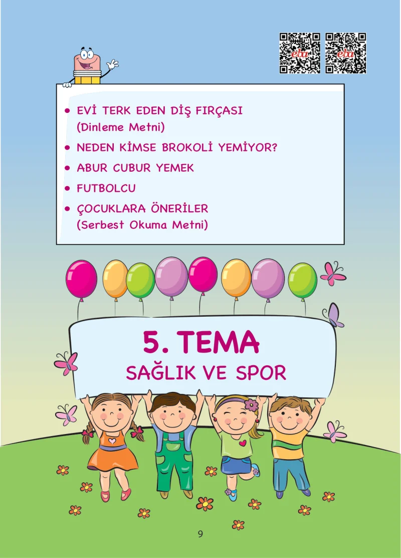 1. Sınıf Türkçe Ders Kitabı Cevapları Ada Matbaacılık Yayıncılık Sayfa 9