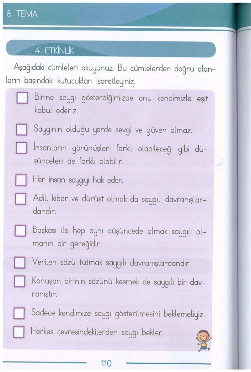 1. Sınıf Türkçe Ders Kitabı Cevapları Bilim ve Kültür Yayınları Sayfa 110