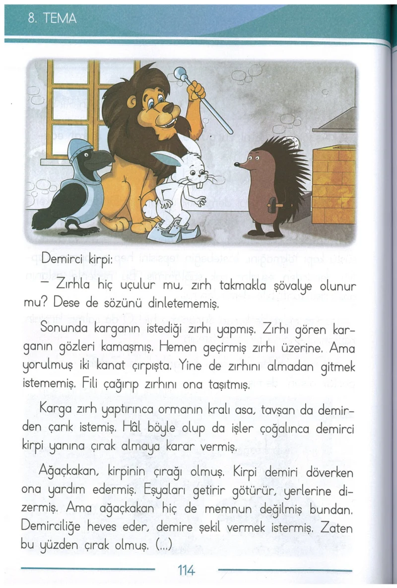 1. Sınıf Türkçe Ders Kitabı Cevapları Bilim ve Kültür Yayınları Sayfa 114