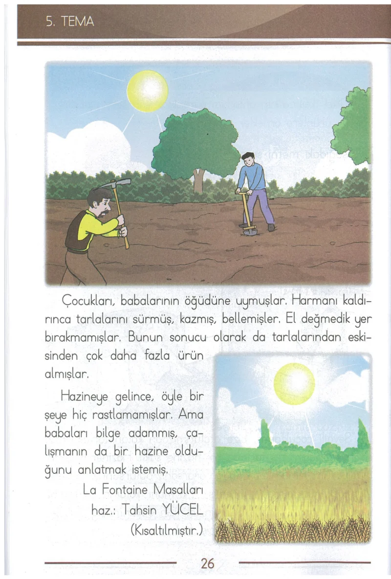1. Sınıf Türkçe Ders Kitabı Cevapları Bilim ve Kültür Yayınları Sayfa 26