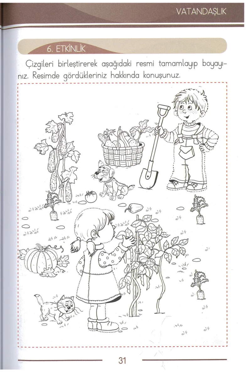 1. Sınıf Türkçe Ders Kitabı Cevapları Bilim ve Kültür Yayınları Sayfa 31