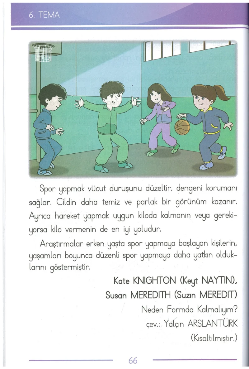 1. Sınıf Türkçe Ders Kitabı Cevapları Bilim ve Kültür Yayınları Sayfa 66