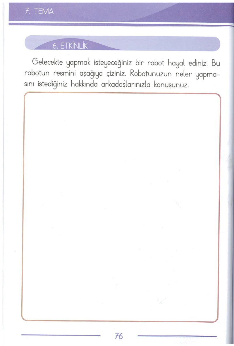 1. Sınıf Türkçe Ders Kitabı Cevapları Bilim ve Kültür Yayınları Sayfa 76