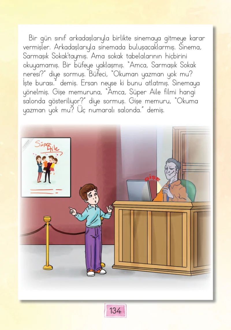 1. Sınıf Türkçe Ders Kitabı Cevapları Cem Yayınları Sayfa 134