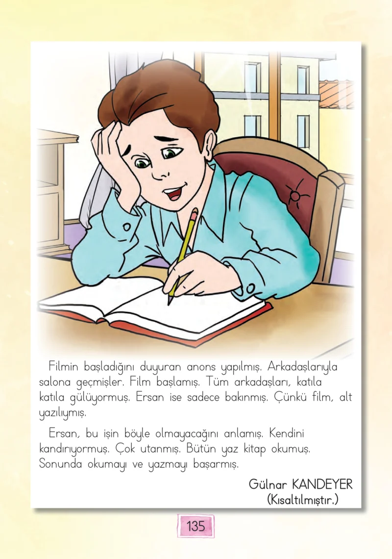 1. Sınıf Türkçe Ders Kitabı Cevapları Cem Yayınları Sayfa 135