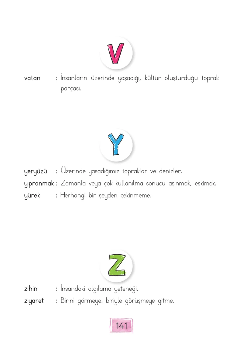 1. Sınıf Türkçe Ders Kitabı Cevapları Cem Yayınları Sayfa 141