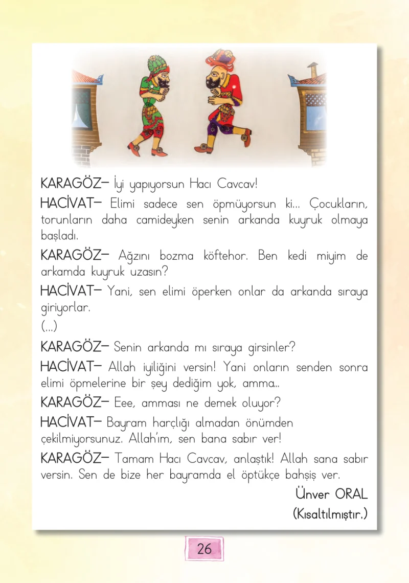 1. Sınıf Türkçe Ders Kitabı Cevapları Cem Yayınları Sayfa 26