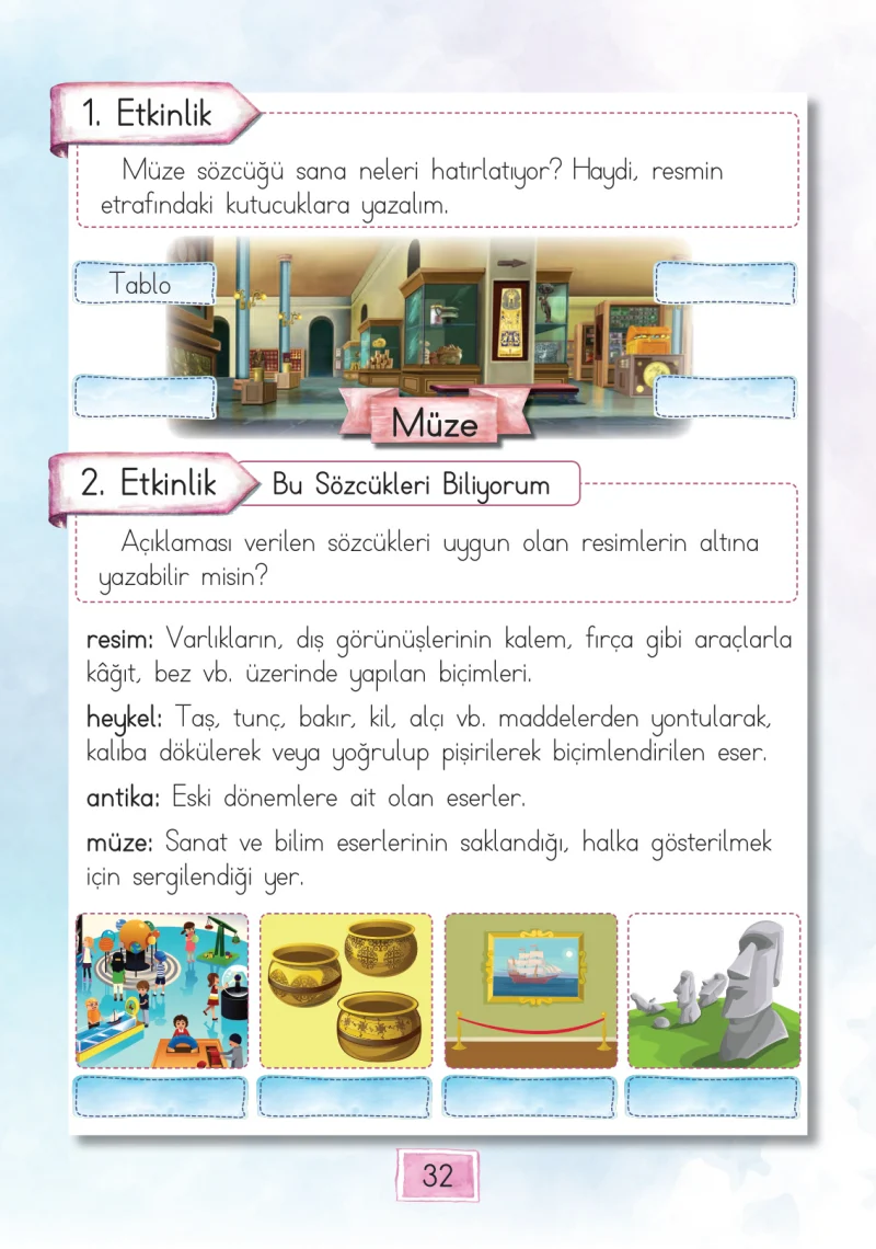 1. Sınıf Türkçe Ders Kitabı Cevapları Cem Yayınları Sayfa 32