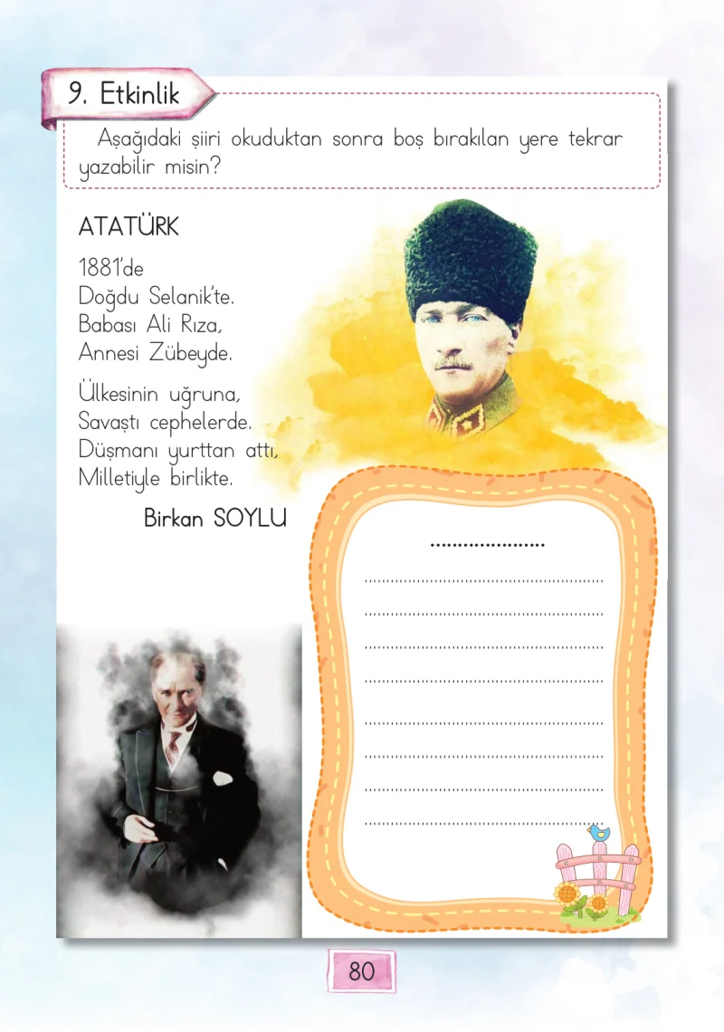 1. Sınıf Türkçe Ders Kitabı Cevapları Cem Yayınları Sayfa 80