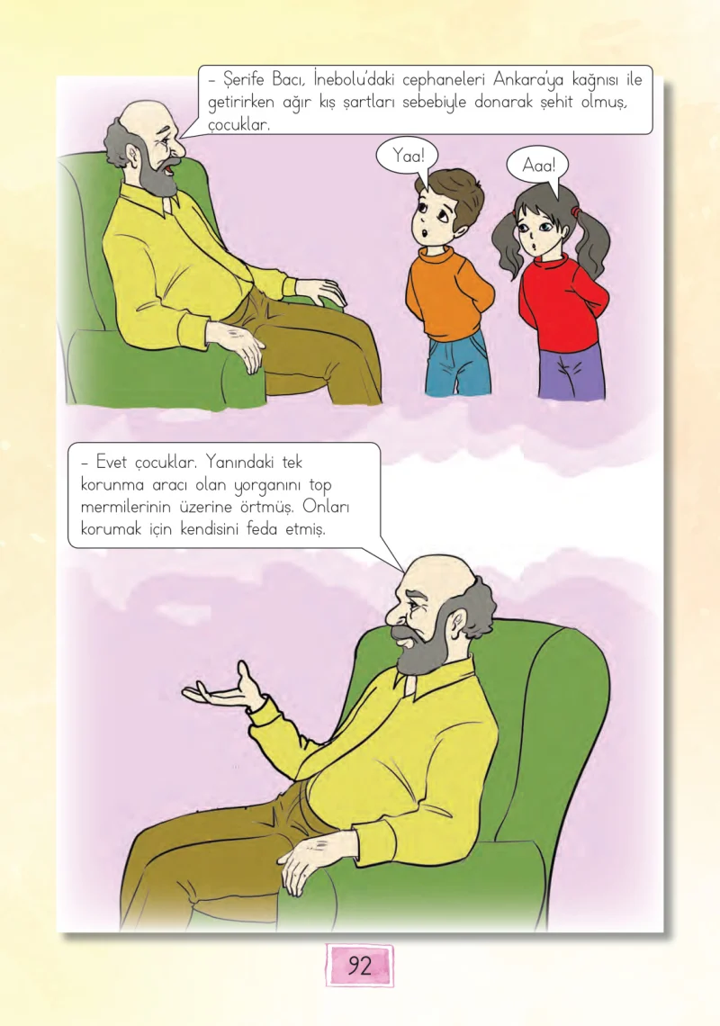1. Sınıf Türkçe Ders Kitabı Cevapları Cem Yayınları Sayfa 92