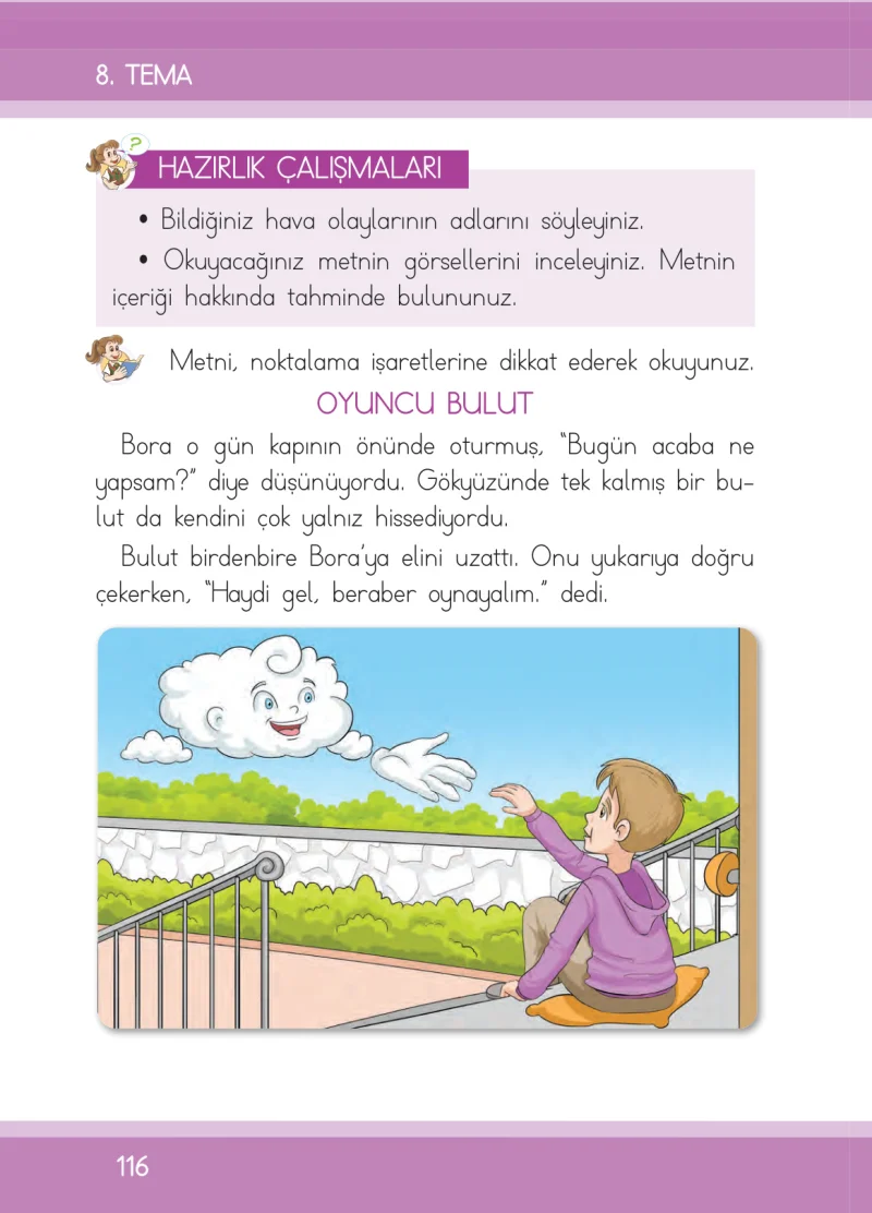 1. Sınıf Türkçe Ders Kitabı Cevapları İlke Yayınları Sayfa 116