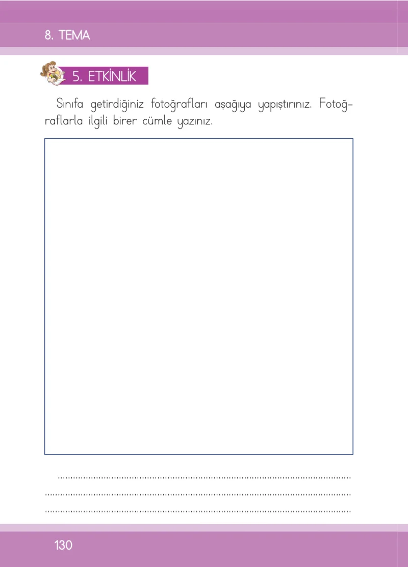 1. Sınıf Türkçe Ders Kitabı Cevapları İlke Yayınları Sayfa 130