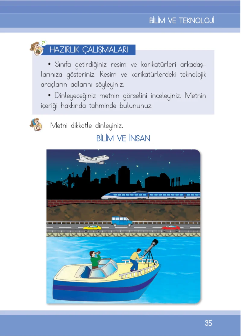 1. Sınıf Türkçe Ders Kitabı Cevapları İlke Yayınları Sayfa 35